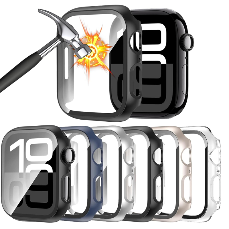 Iwatch Smartwatch Series 7 - Tempered Glass+Case For Apple Watch 44mm