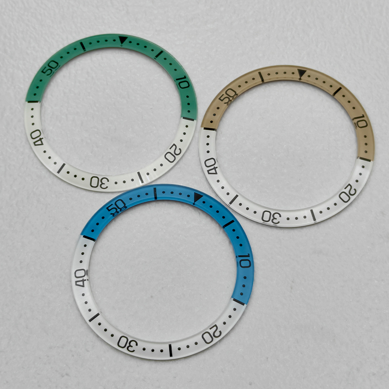 Watch Bezel Insert - Glass Watch Bezel Insert Ring 38mmx30.6mm