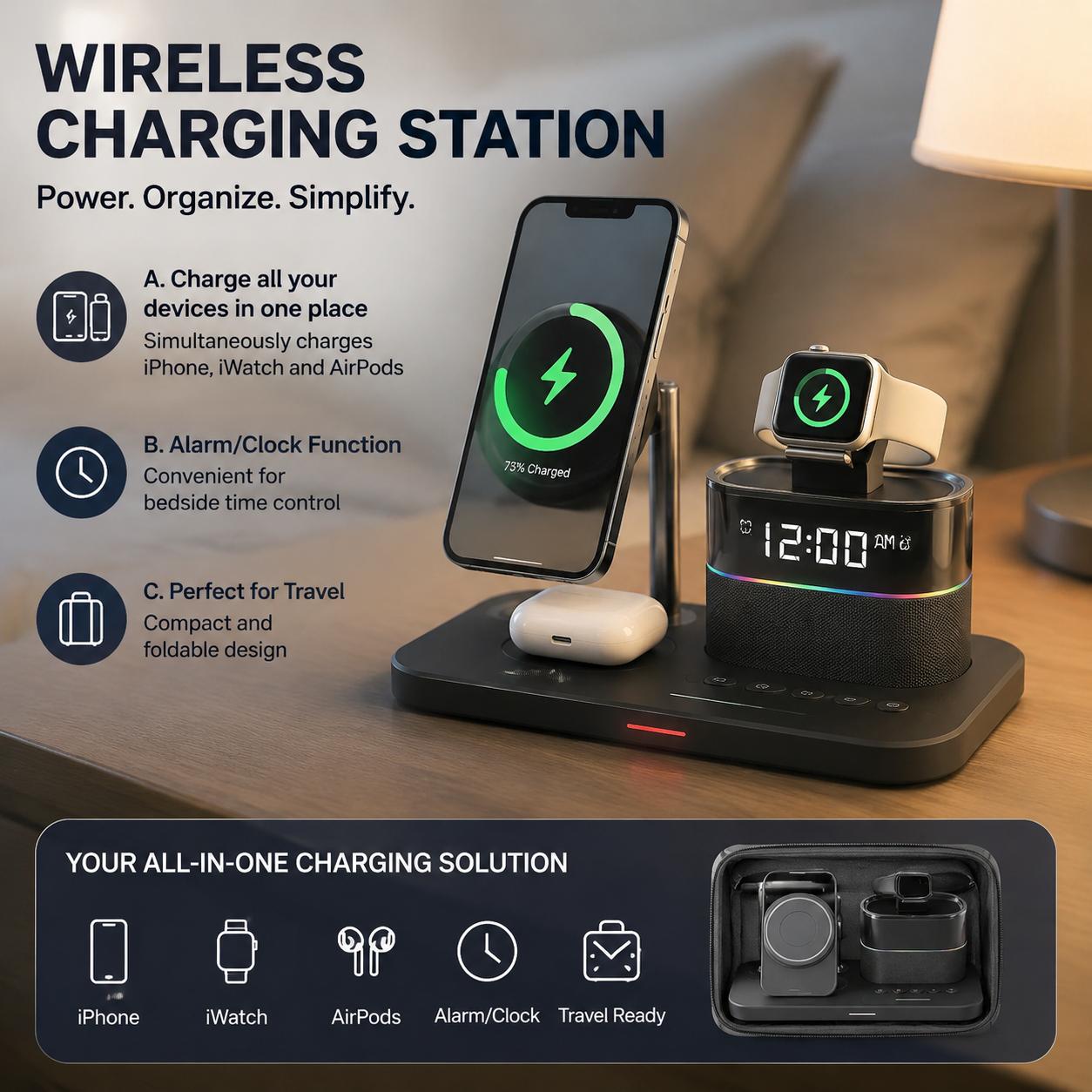 Magnetic Wireless Charging Sta - огляд і ціна Smartwatch Phone Watches