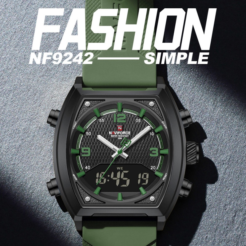 NAVIFORCE Men Dual Display Wat - огляд і ціна Analog Quartz Watch