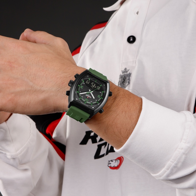 NAVIFORCE Men Dual Display Wat - огляд і ціна Analog Quartz Watch