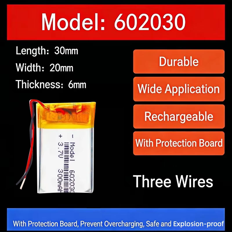 3.7V 300mAh 602030 Lithium Bat - огляд і ціна Smartwatch I Watches