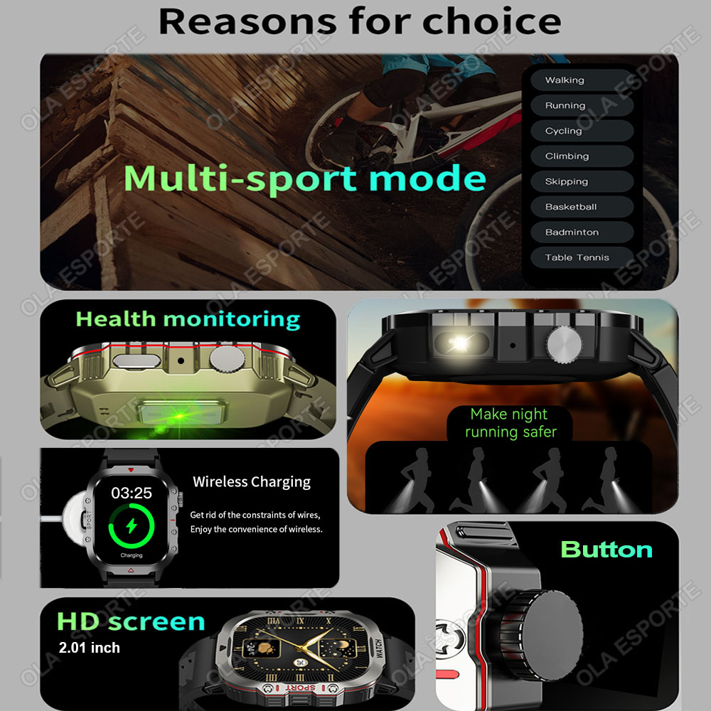 Original Rugged Men Smart Watc - огляд і ціна Smartwatch Rugged Watches For Men