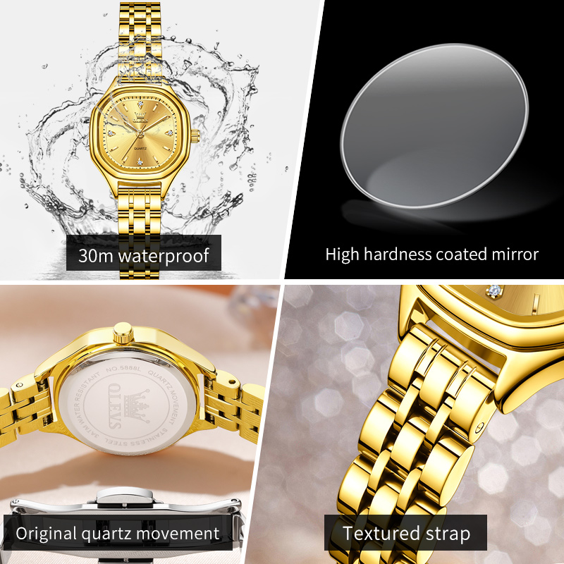 OLEVS 5888 Ladies Watches Gold - огляд і ціна Ladies Fashion Watch