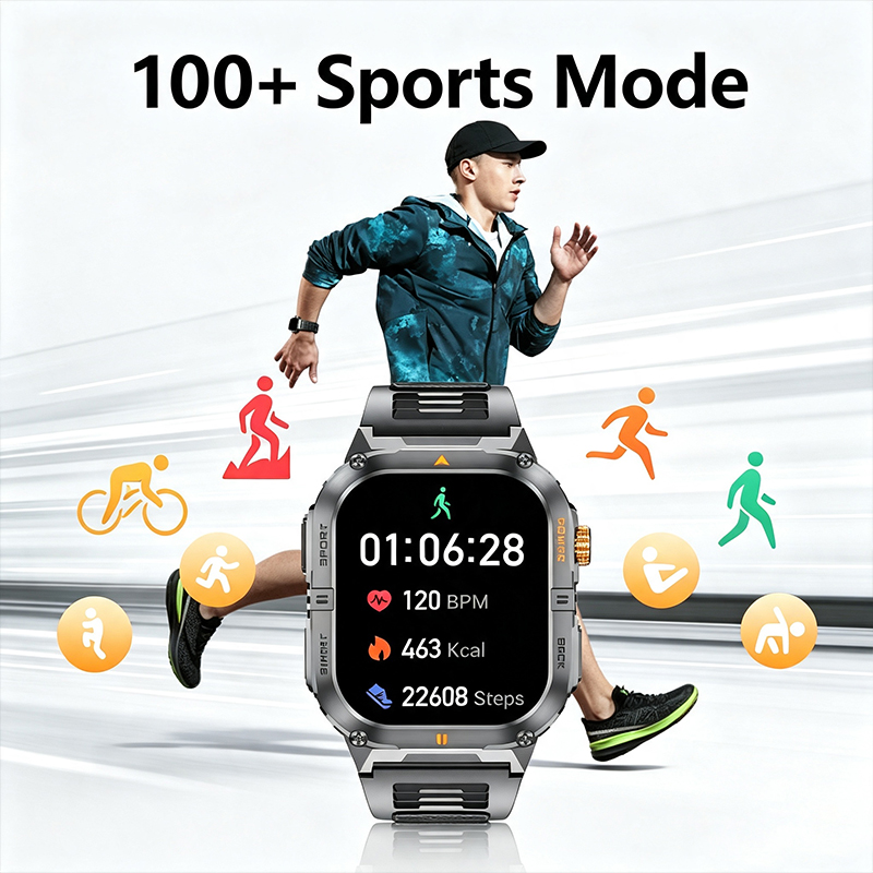Rugged Military Smart Watch Me - огляд і ціна Smartwatch Rugged Watches For Men
