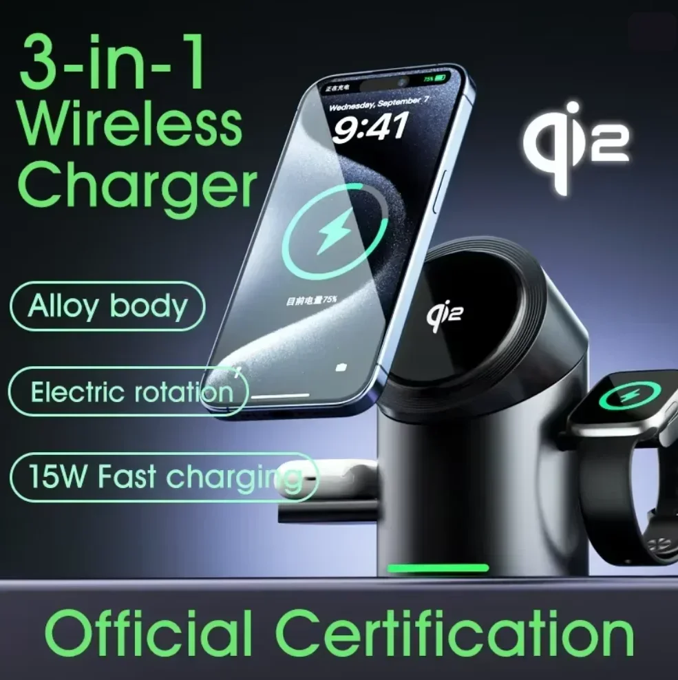 2026 Upgraded Touch Button Qi2 - огляд і ціна Smartwatch Phone Watches