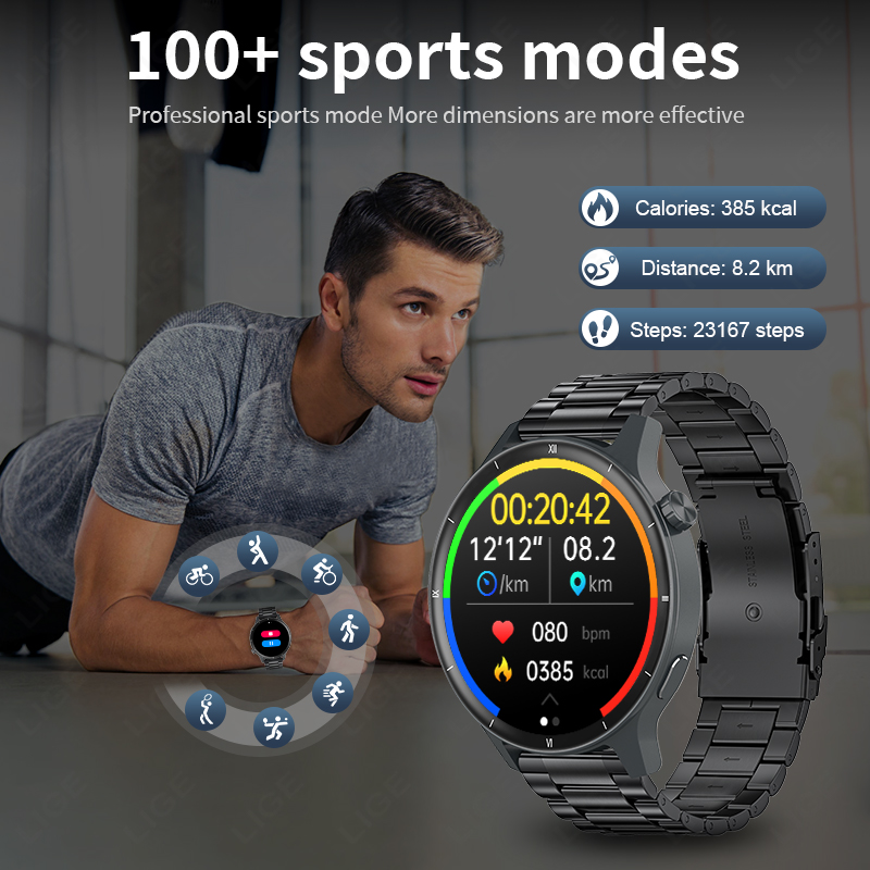 LIGE 3D Dynamic Dial Smart Wat - огляд і ціна Smartwatch Latest Watches For Women