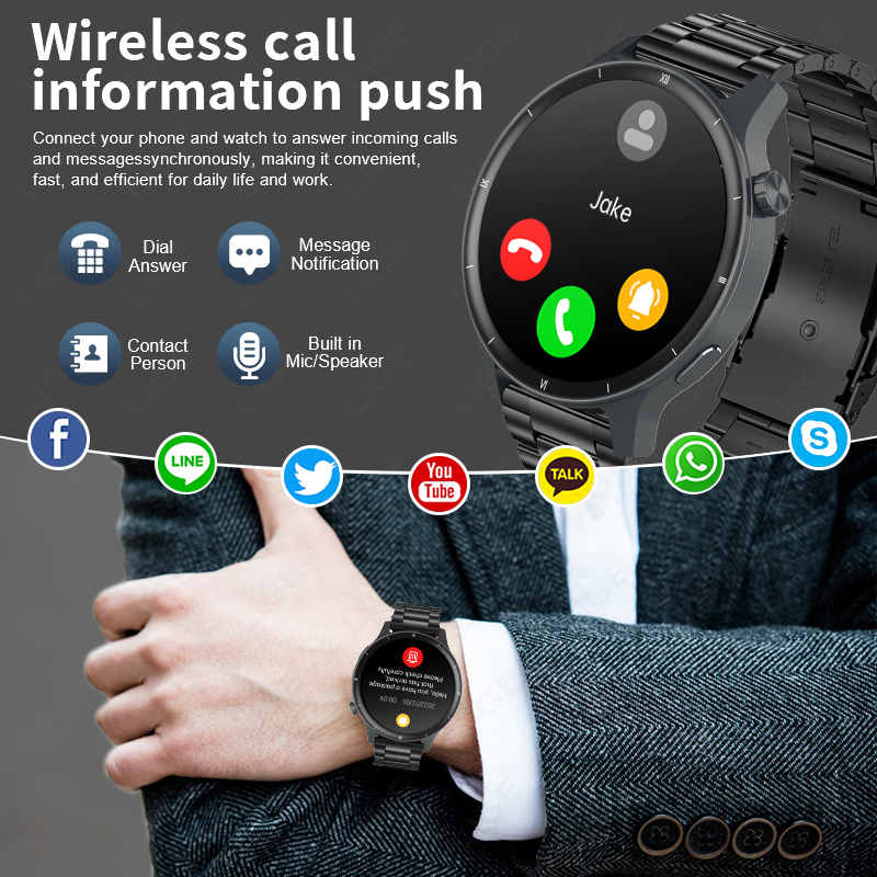 LIGE 3D Dynamic Dial Smart Wat - огляд і ціна Smartwatch Latest Watches For Women