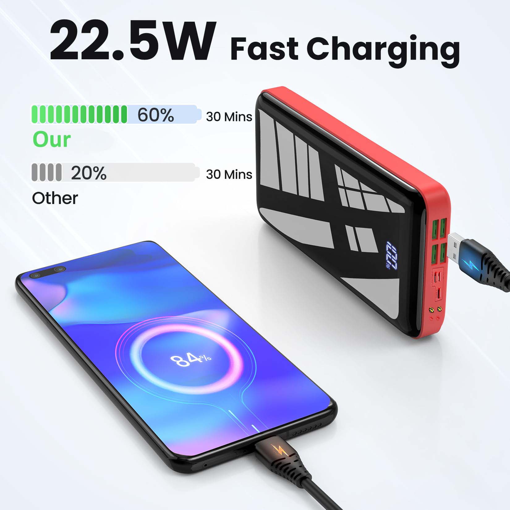 Portable Charger 30000mah Powe - огляд і ціна Smartwatch Phone Watches