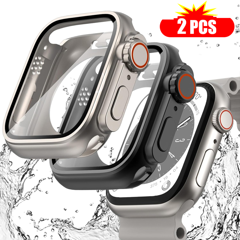 2PCS Tempered Glass+Cover For  - огляд і ціна Iwatch Smartwatch Series 7