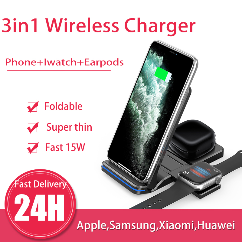 3in1 QI Foldable Wireless Char - огляд і ціна Watch Watch Xs