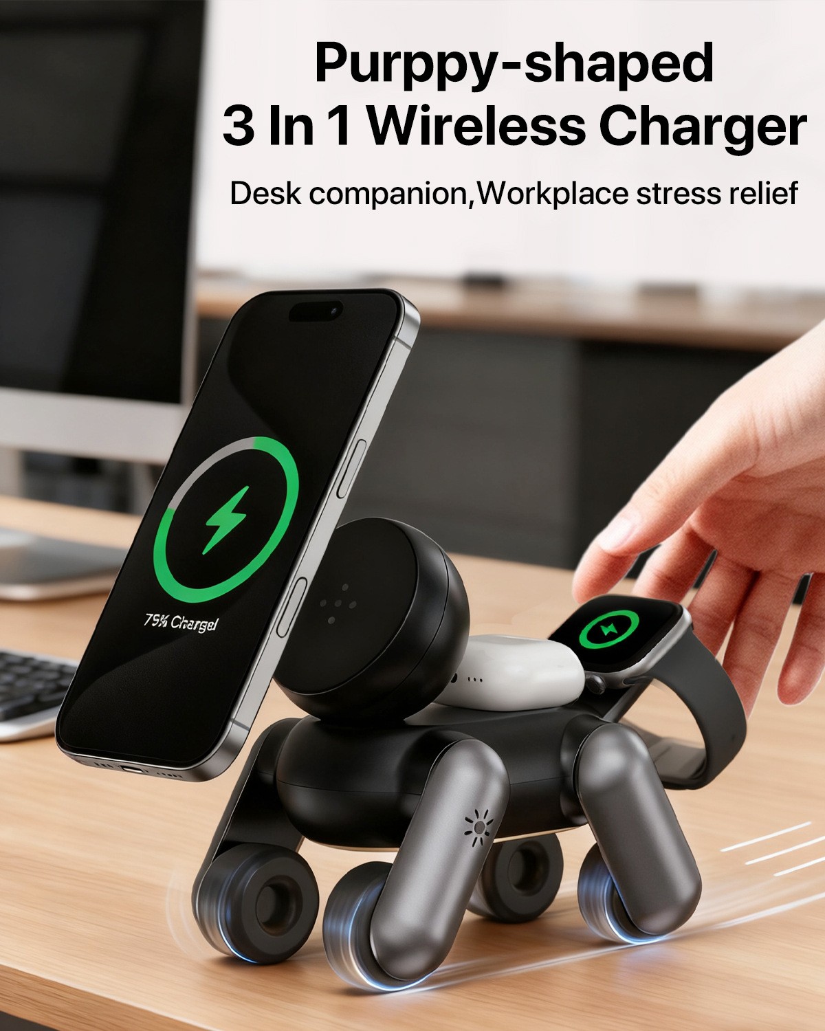 3-in-1 Magnetic Wireless Charg - огляд і ціна Smartwatch Phone Watches