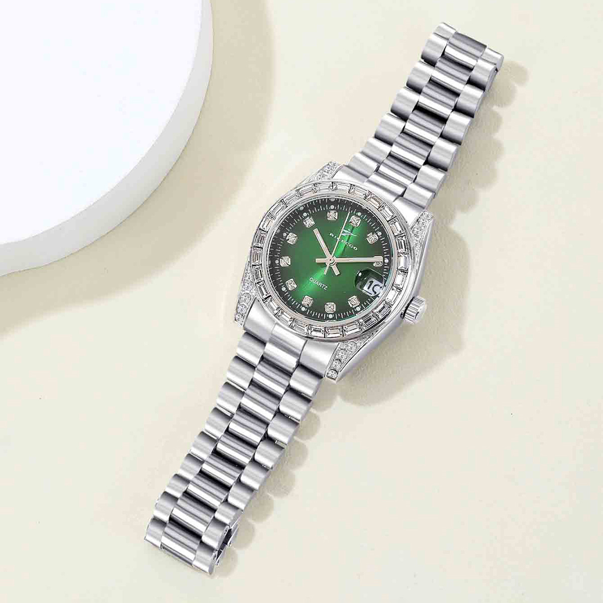 Classic green dial studded dia - огляд і ціна Watch Bezel Insert