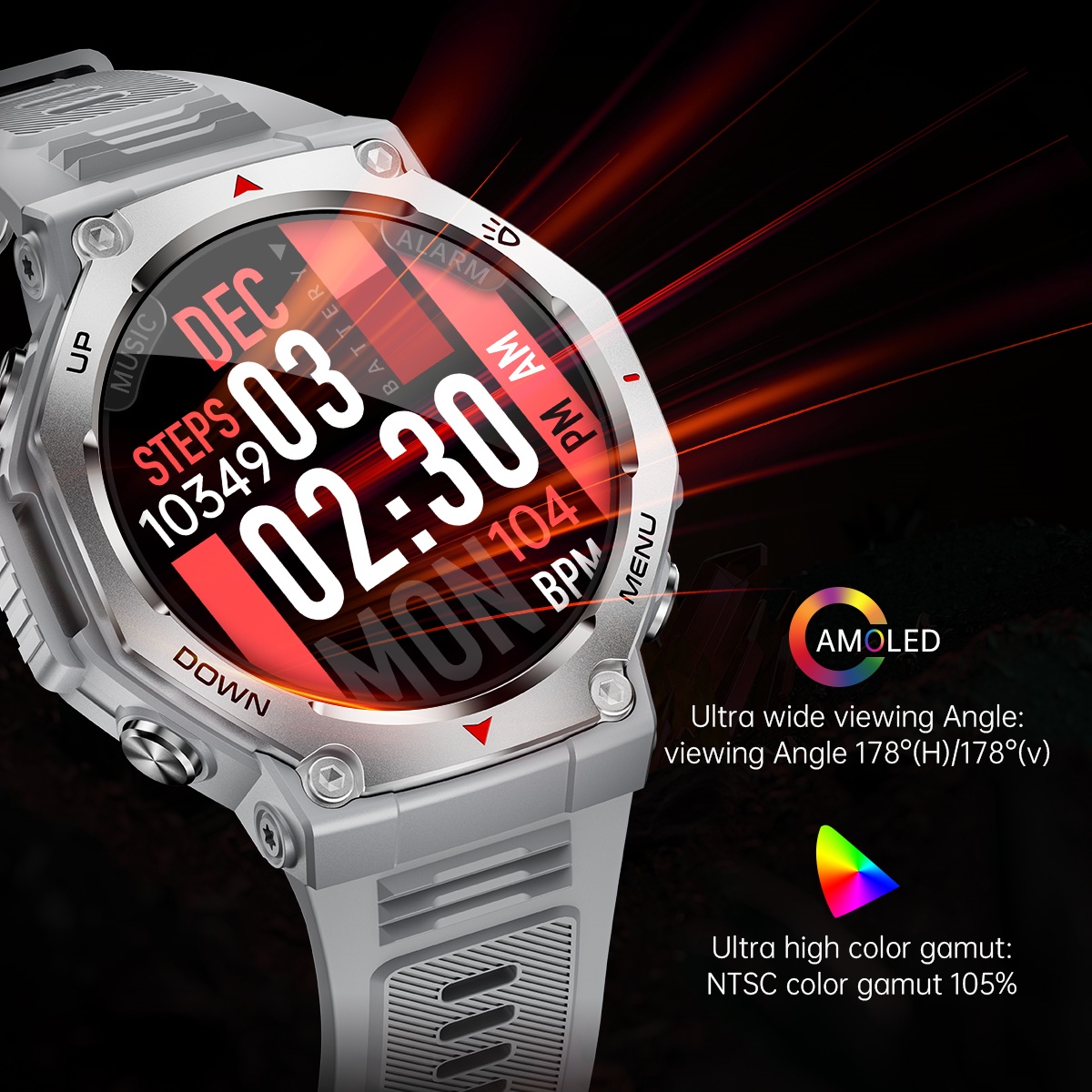 For Android IOS New AMOLED Sma - огляд і ціна Watch Vs Amazfit