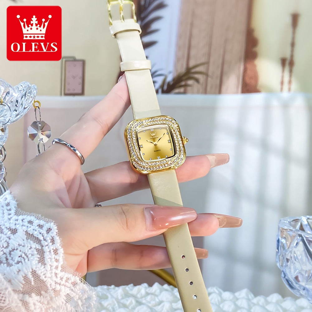 OLEVS Fashion Ladies' Square Q - огляд і ціна Watch Bezel Insert