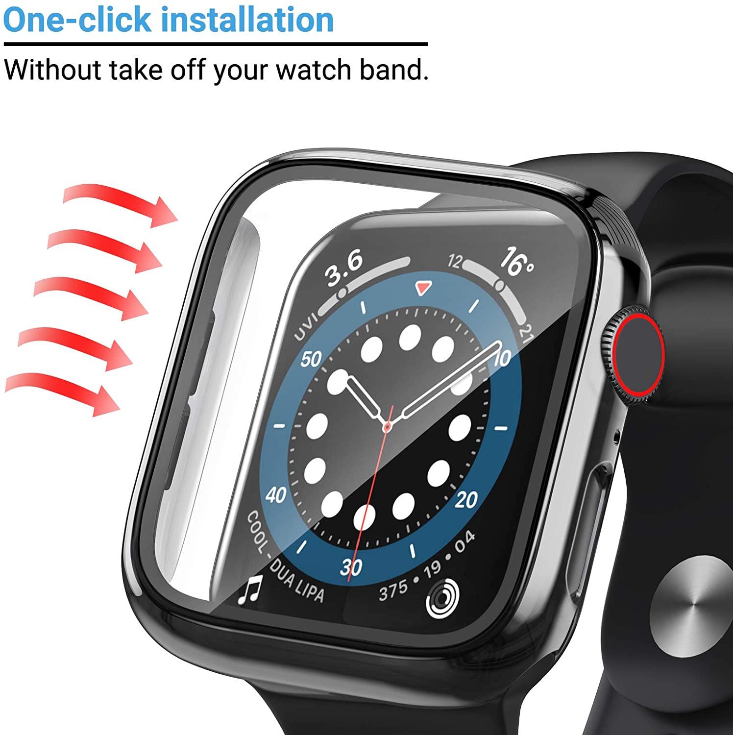 Glass+cover For Apple Watch Ca - огляд і ціна Iwatch Smartwatch Series 7
