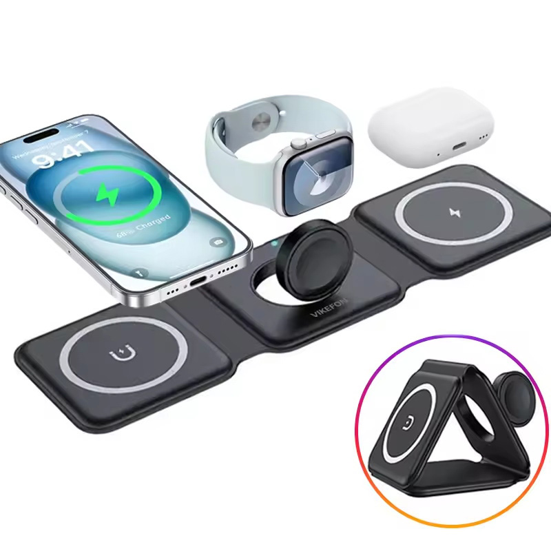 3-in-1 Magnetic Folding Wirele - огляд і ціна Smartwatch Phone Watches