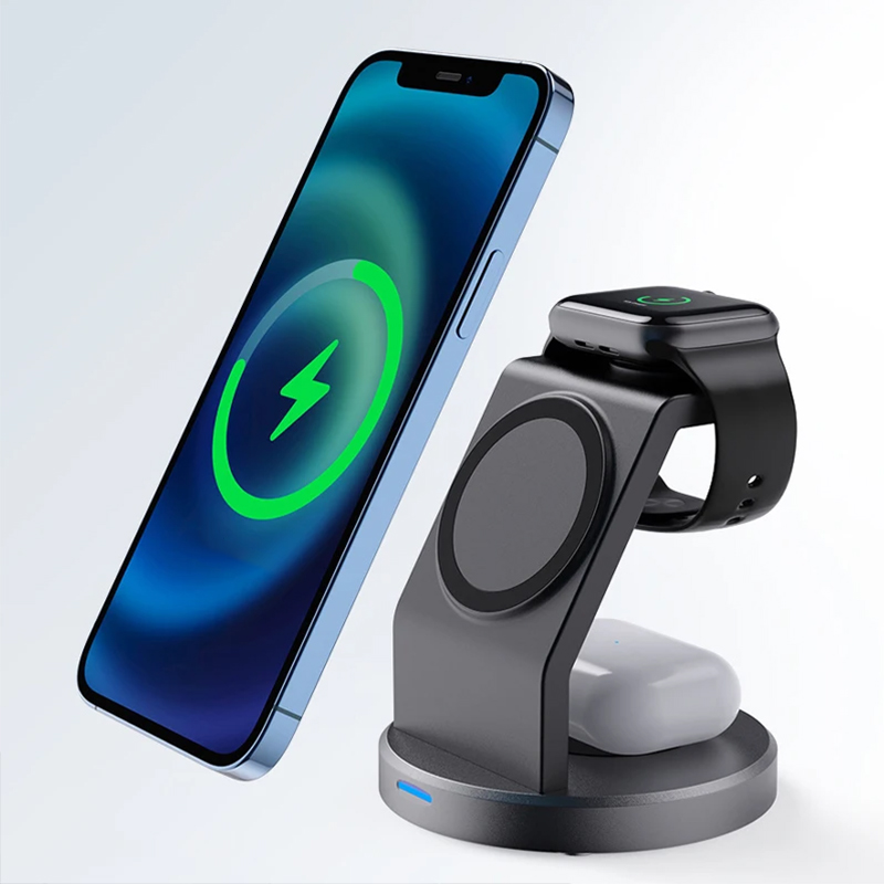 3 In 1 Wireless Charger Stand  - огляд і ціна Smartwatch Phone Watches