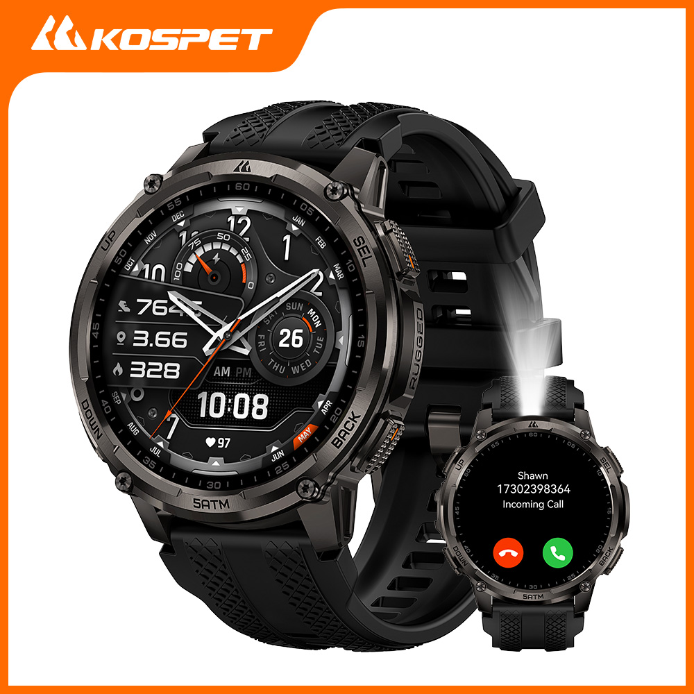 KOSPET TANK T4C Smartwatch Men - огляд і ціна Smartwatch Rugged Watches For Men