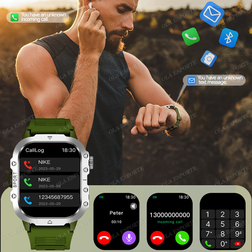 New Rugged Military Flashlight - огляд і ціна Smartwatch Rugged Watches For Men