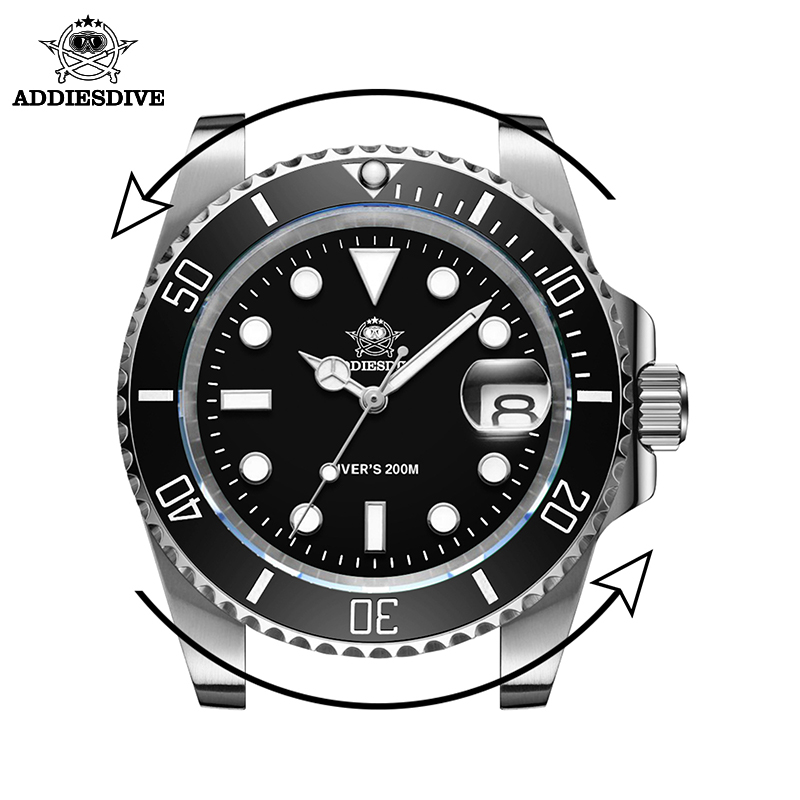 ADDIESDIVE Men's Classic Watch - огляд і ціна Watch Bezel Insert