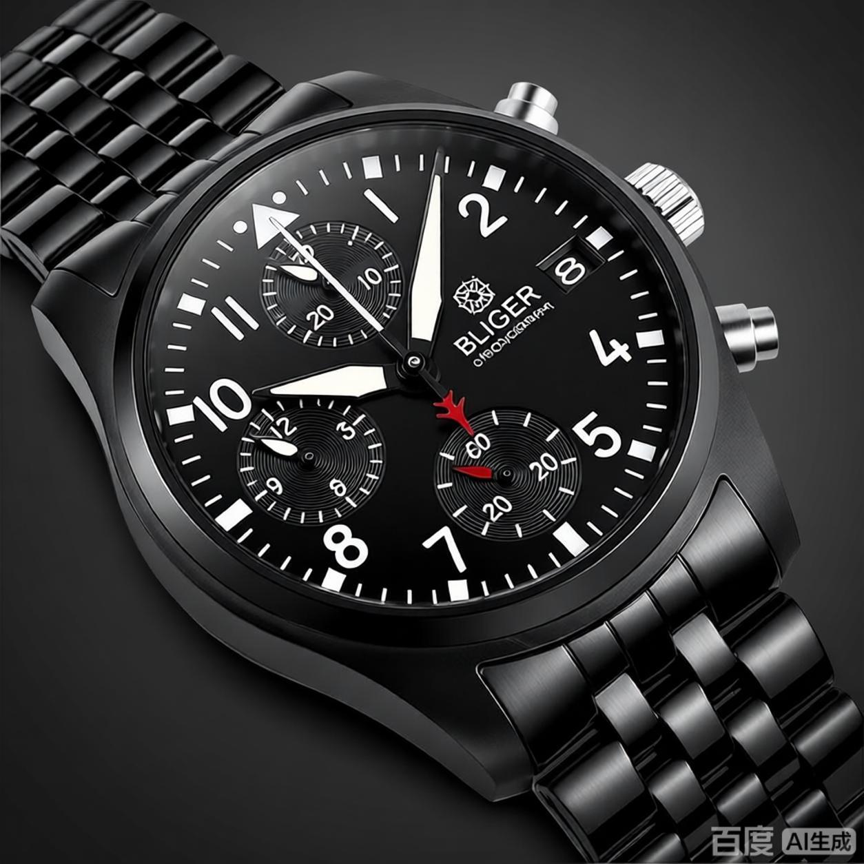 BLIGER Full Black Brushed 38mm - огляд і ціна Analog Quartz Watch