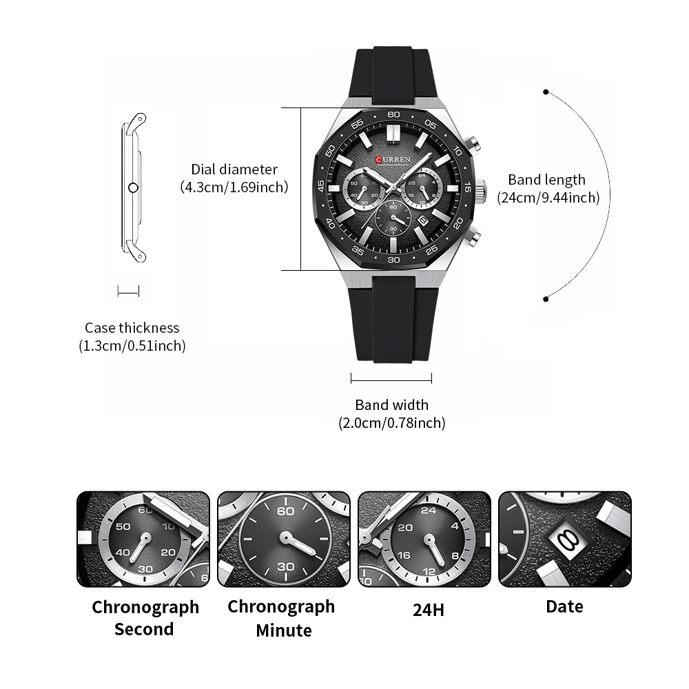 CURREN Fashion Casual Men Spor - огляд і ціна Analog Quartz Watch
