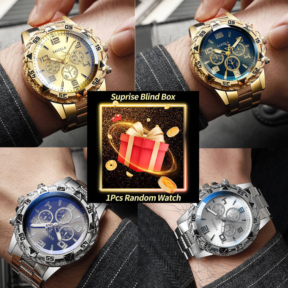 1PC Surprise Mystery Watch Bli - огляд і ціна Analog Quartz Watch