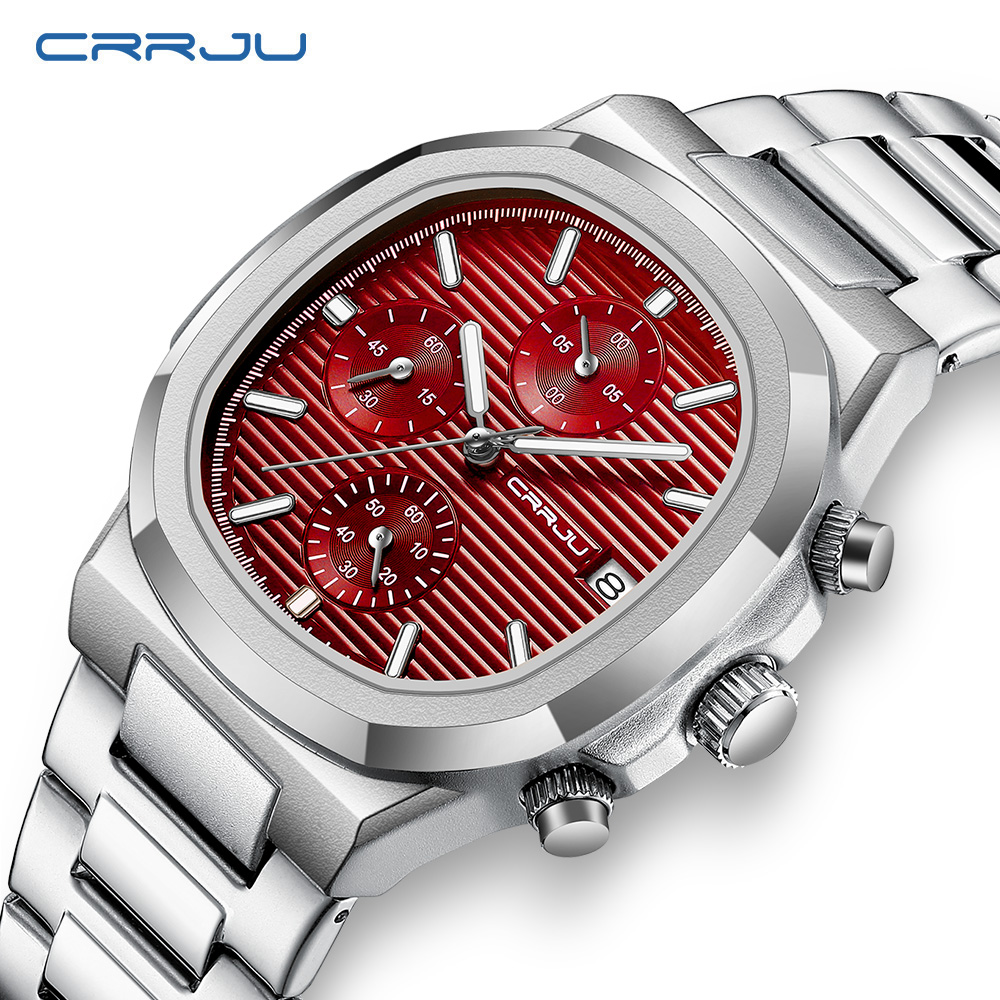 CRRJU Luxury Man Watch Busines - огляд і ціна Patek Philippe Watch Nautilus