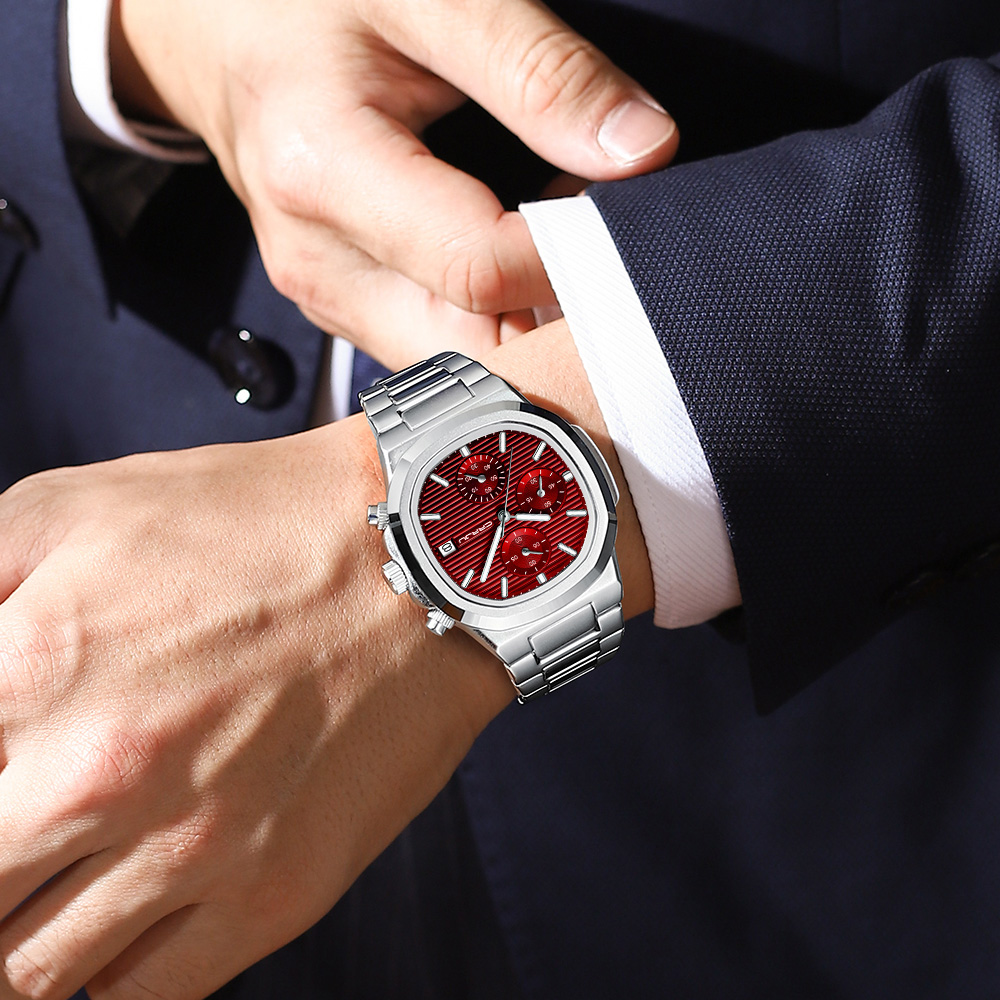 CRRJU Luxury Man Watch Busines - огляд і ціна Patek Philippe Watch Nautilus