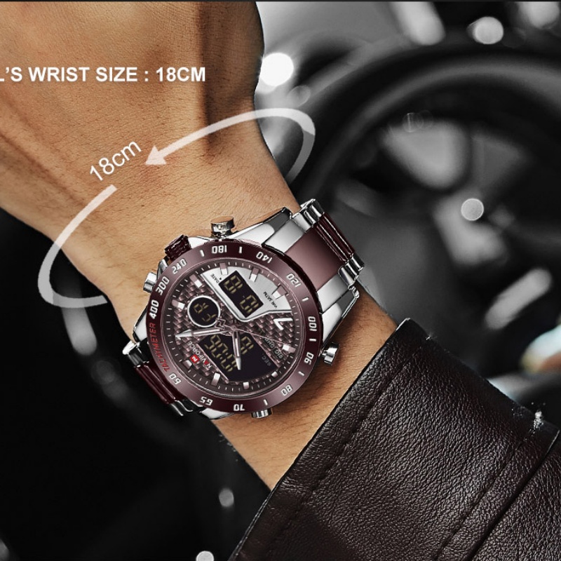 NAVIFORCE Men‘s New Analog Dig - огляд і ціна Analog Quartz Watch