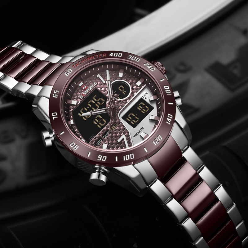 NAVIFORCE Men‘s New Analog Dig - огляд і ціна Analog Quartz Watch