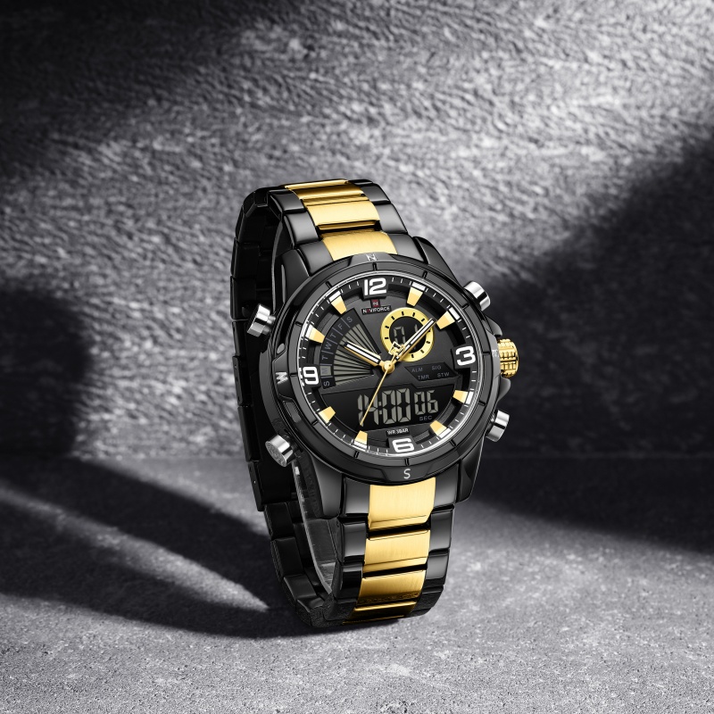 NAVIFORCE Men Dual Display Wat - огляд і ціна Analog Quartz Watch