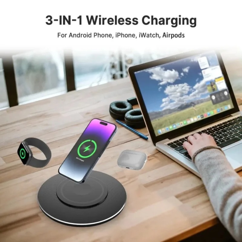 Compact 15W 3 In 1 Wireless Ch - огляд і ціна Smartwatch Phone Watches