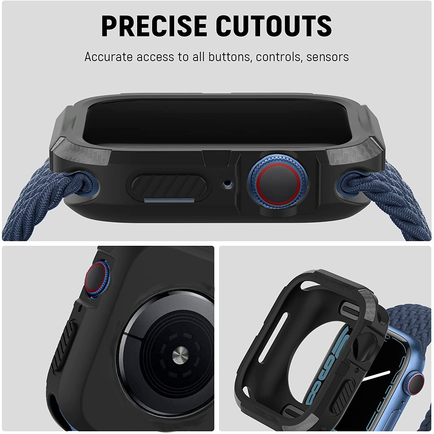 Rugged Cover for Apple Watch C - огляд і ціна Iwatch Smartwatch Series 7